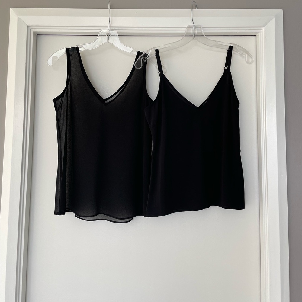 white house black market camisole / duo / black xxsp